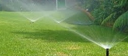 impianto di irrigazione interrato per giardino.