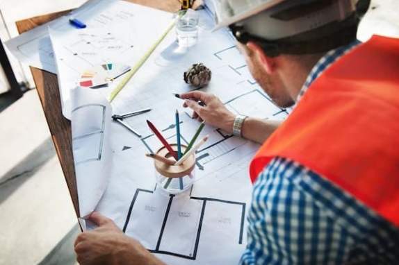 La realizzazione dei calcoli strutturali per la costruzione di una casa.