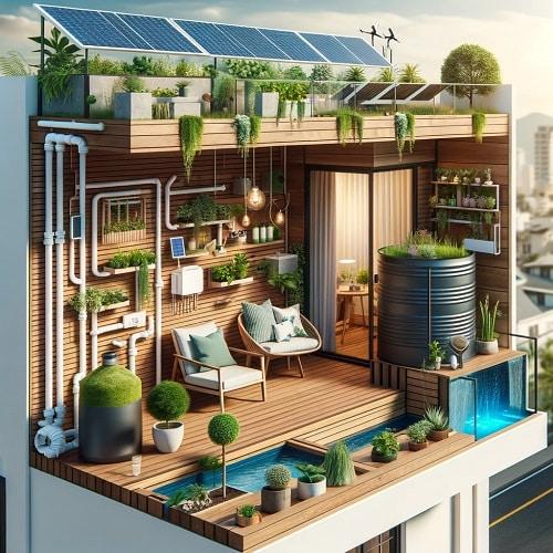 Balcone Eco-Sostenibile: Tecnologia e Natura
