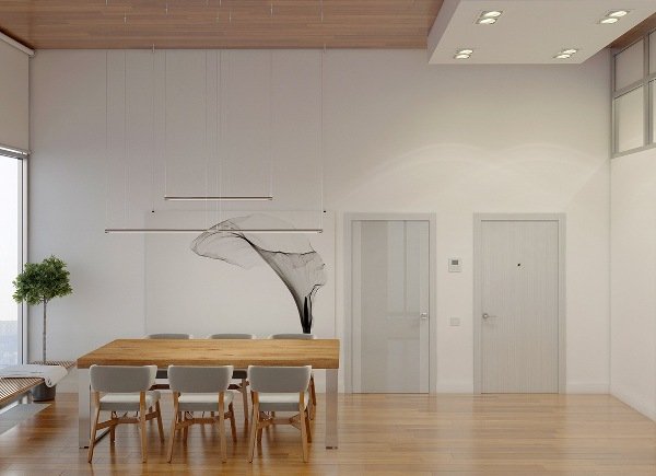 Una casa ristrutturata in stile minimal.