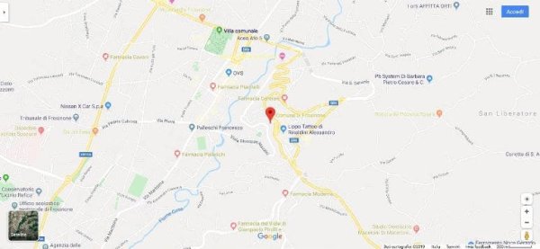 La mappa dello sportello unico per l'edilizia di Frosinone