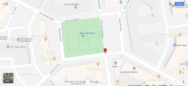 La mappa che mostra dove si trova lo Sportello Unico per l'Edilizia di Latina.